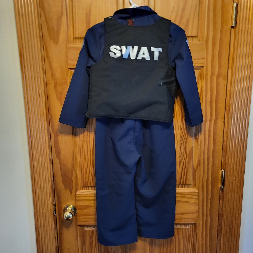 Halloween Costume boys swat police with cuffs large size 6-7